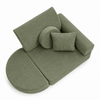 MeowBaby Kindersessel 3-in-1 Max Premium Cord - faltbare Kindercouch & Spielmatratze - Slim Cord Edition
