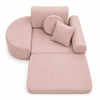 MeowBaby Kindersessel 3-in-1 Max Premium Cord - faltbare Kindercouch & Spielmatratze - Slim Cord Edition