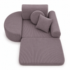 MeowBaby Kindersessel 3-in-1 Max Premium Cord - faltbare Kindercouch & Spielmatratze - Slim Cord Edition