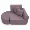 MeowBaby Kindersessel 3-in-1 Max Premium Cord - faltbare Kindercouch & Spielmatratze - Slim Cord Edition
