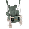 MeowBaby Babyschaukel Ästhetik Cord im Bärendesign - Classic Cord Edition