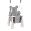MeowBaby Babyschaukel Ästhetik Cord im Bärendesign - Classic Cord Edition