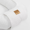 MeowBaby Babynestchen für Neugeborene Bouclé - creme/weiß