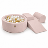 MeowBaby Schaumspielset Outzy mit Bällebad, 200 Bälle - eigene Farbauswahl - Outside Living Edition