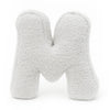 MeowBaby Buchstaben-Kissen Bearly - creme/weiß
