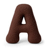 MeowBaby Buchstaben-Kissen Bearly - chocolate