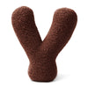 MeowBaby Buchstaben-Kissen Bearly - chocolate