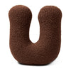 MeowBaby Buchstaben-Kissen Bearly - chocolate