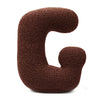 MeowBaby Buchstaben-Kissen Bearly - chocolate