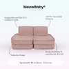 MeowBaby Spielsofa Mini Basic Churros - Plüschcord Edition