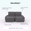 MeowBaby Spielsofa Mini Basic Churros - Plüschcord Edition
