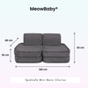 MeowBaby Spielsofa Mini Basic Churros - Plüschcord Edition