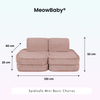 MeowBaby Spielsofa Mini Basic Churros - Plüschcord Edition