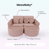MeowBaby Spielsofa Mini Max Churros - Plüschcord Edition