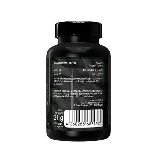 Vitamin D3 + K2 (60 Kapseln)